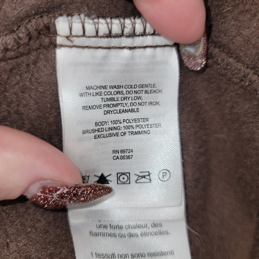 0859. Columbia Sportswear ~ Fleece Jacket ~ Brown ~ XL - Picture 9 of 10